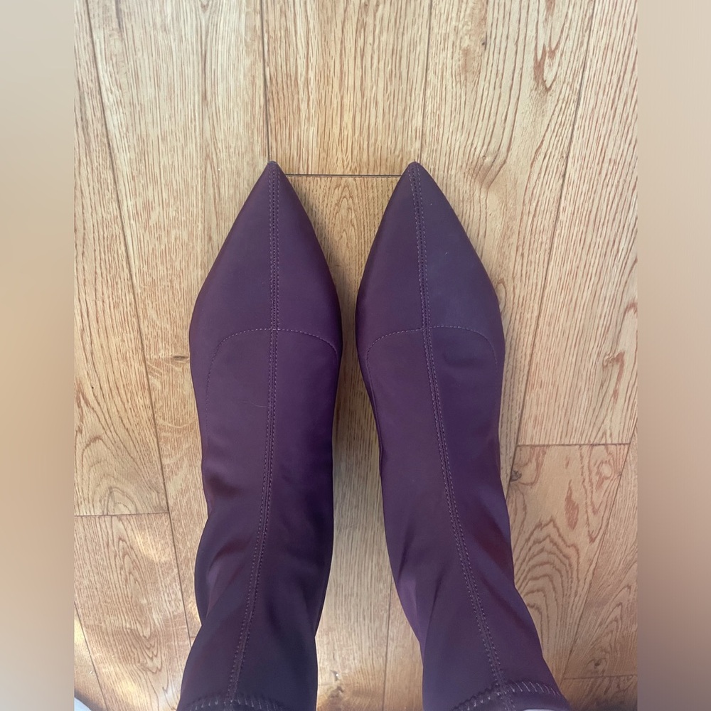 Zara Trafaluc Fabric Booties with back zip closure - Picture 9 of 9